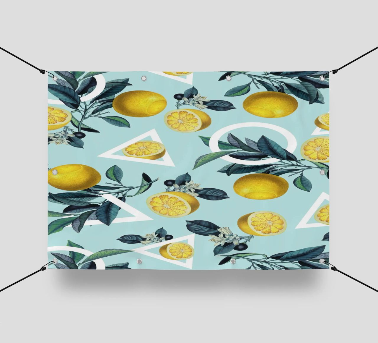 Geometric and Lemon Pattern III telo in pvc da burcukorkmazyurek