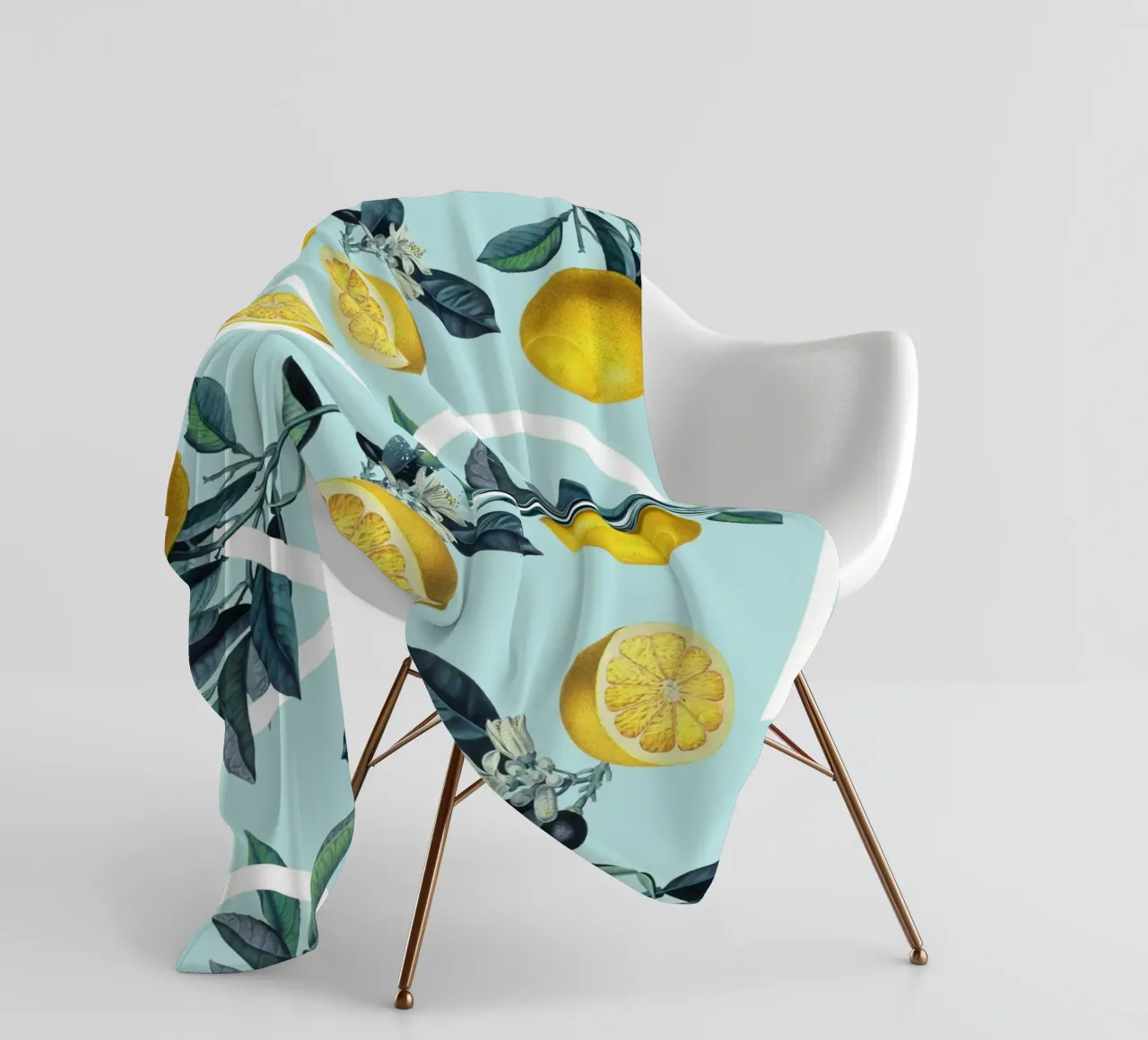 Geometric and Lemon Pattern III coperta in pile da burcukorkmazyurek