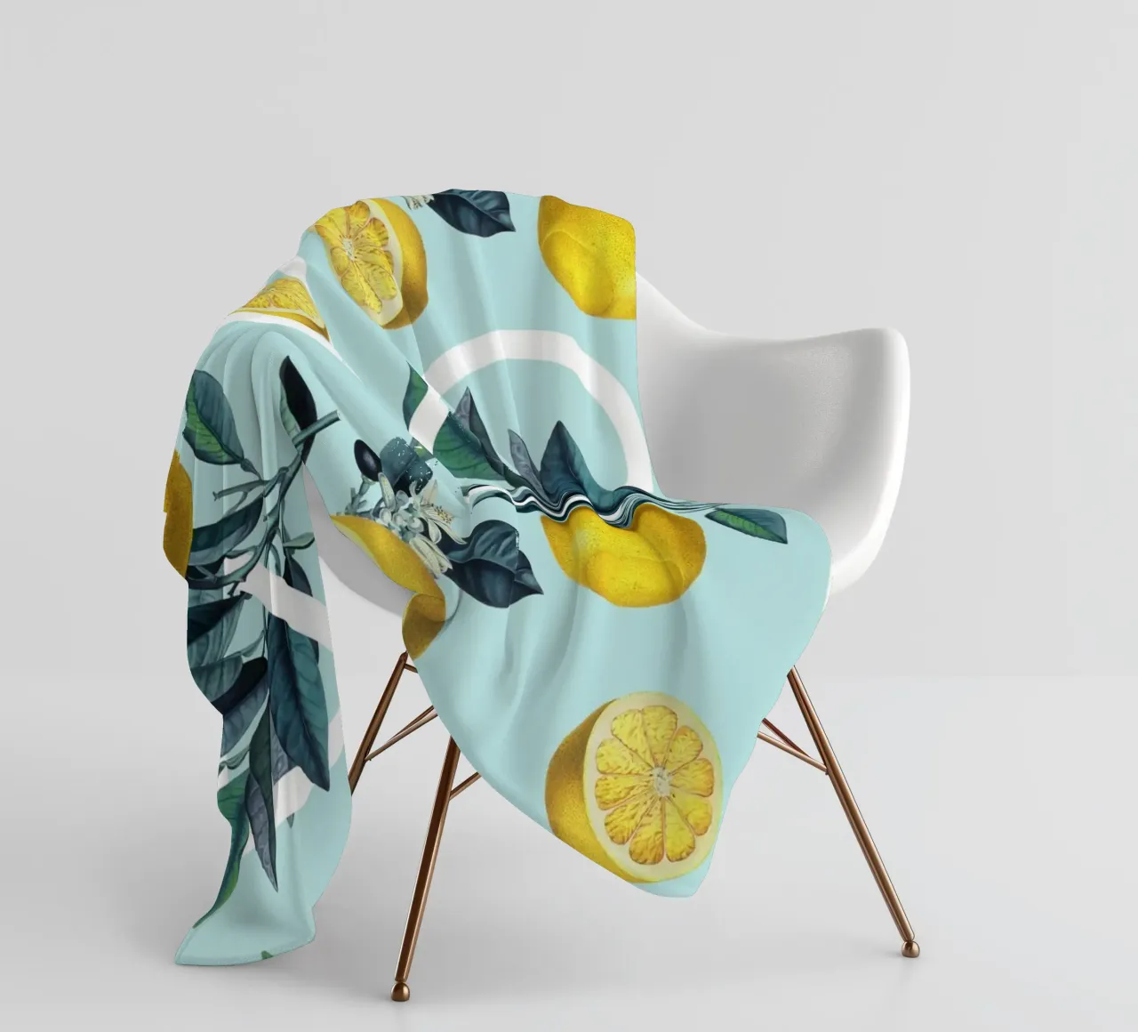 Geometric and Lemon Pattern III coperta in pile da burcukorkmazyurek