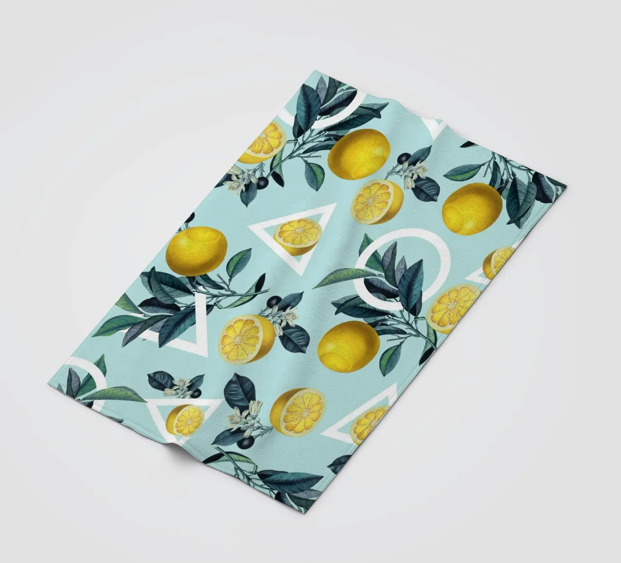 Geometric and Lemon Pattern III coperta in pile da burcukorkmazyurek