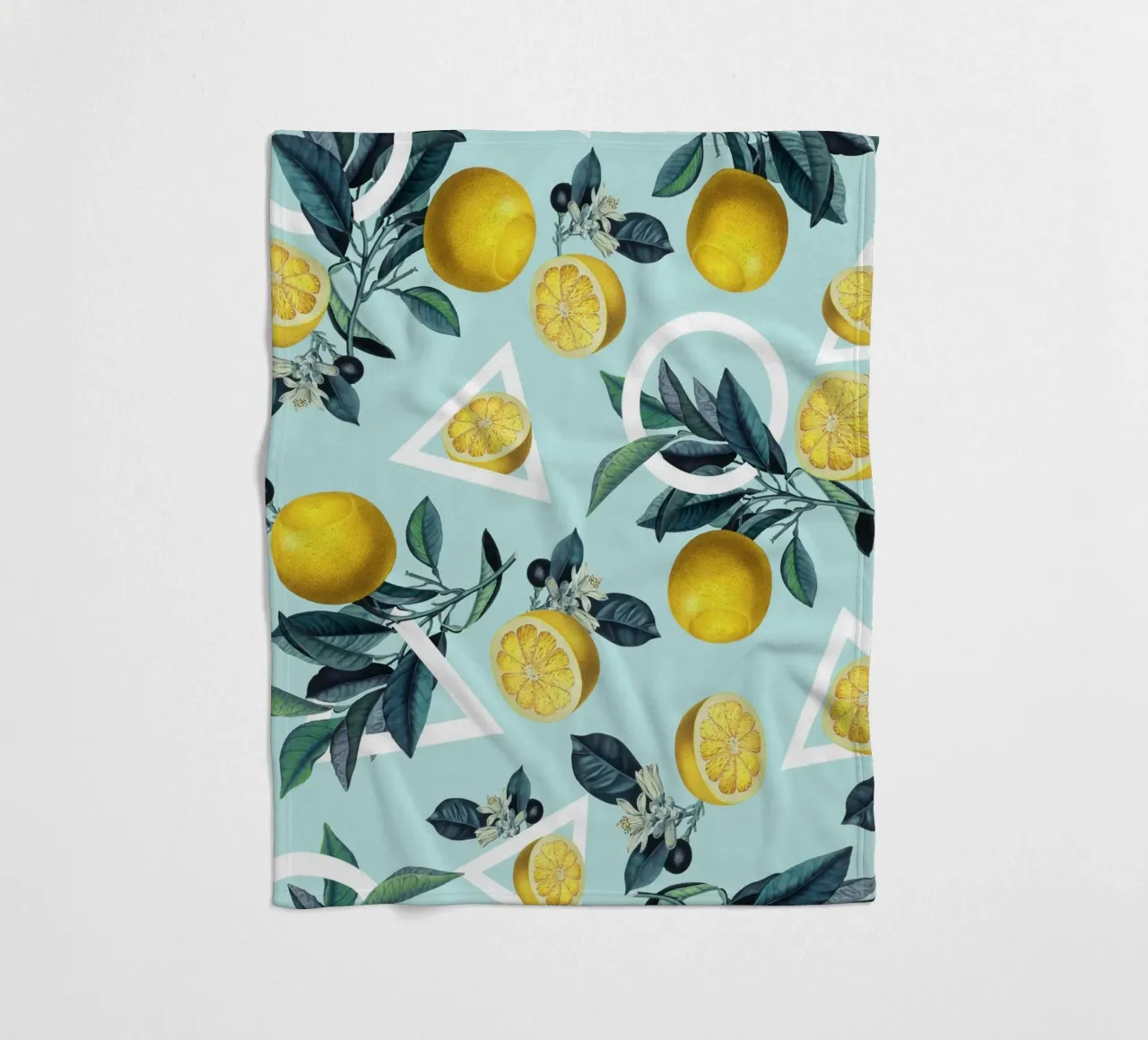 Geometric and Lemon Pattern III coperta in pile da burcukorkmazyurek