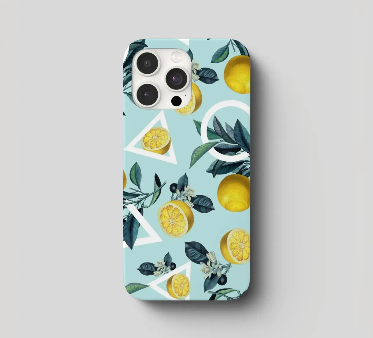 Geometric and Lemon Pattern III cover iphone da burcukorkmazyurek