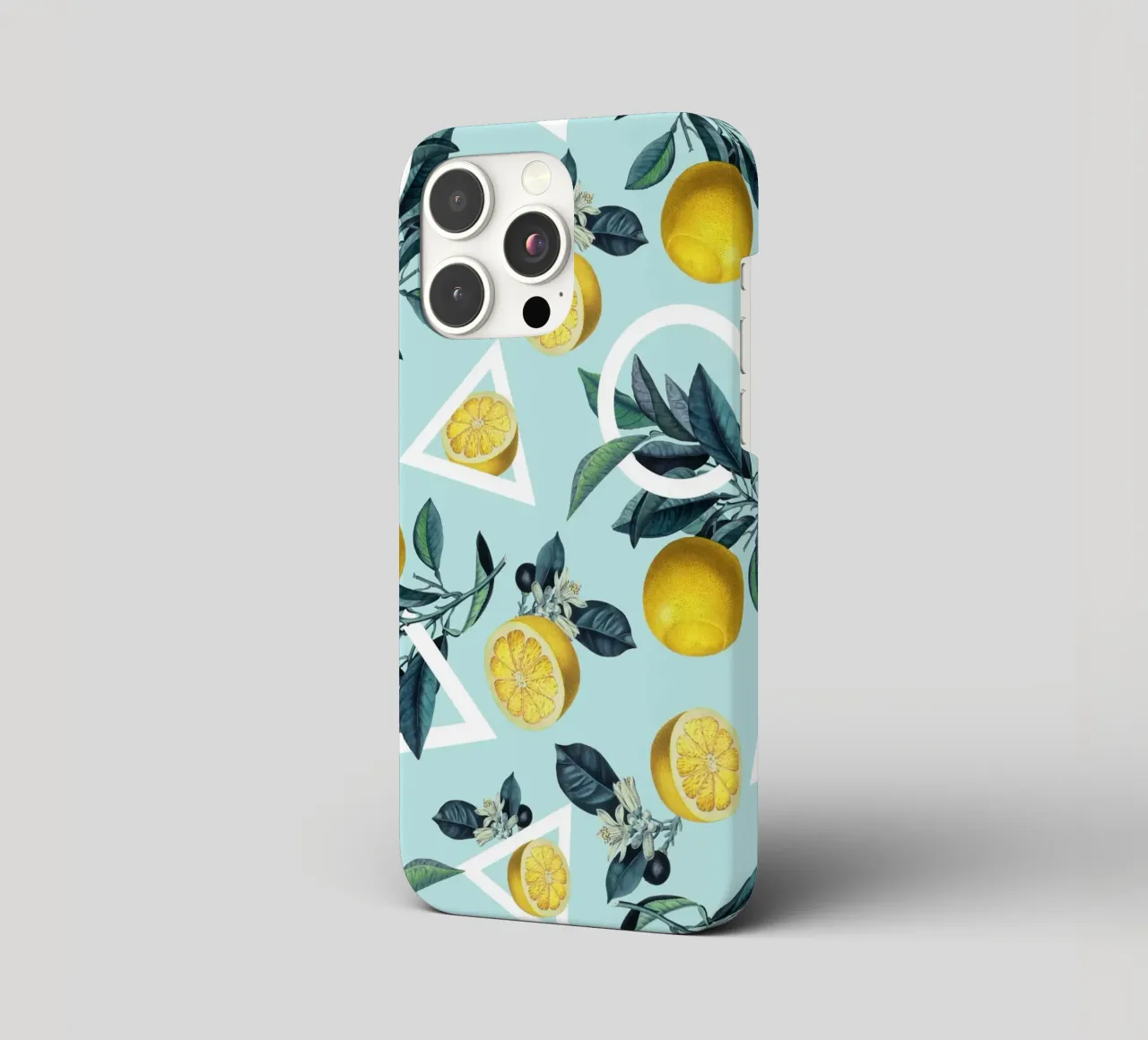 Geometric and Lemon Pattern III cover iphone da burcukorkmazyurek