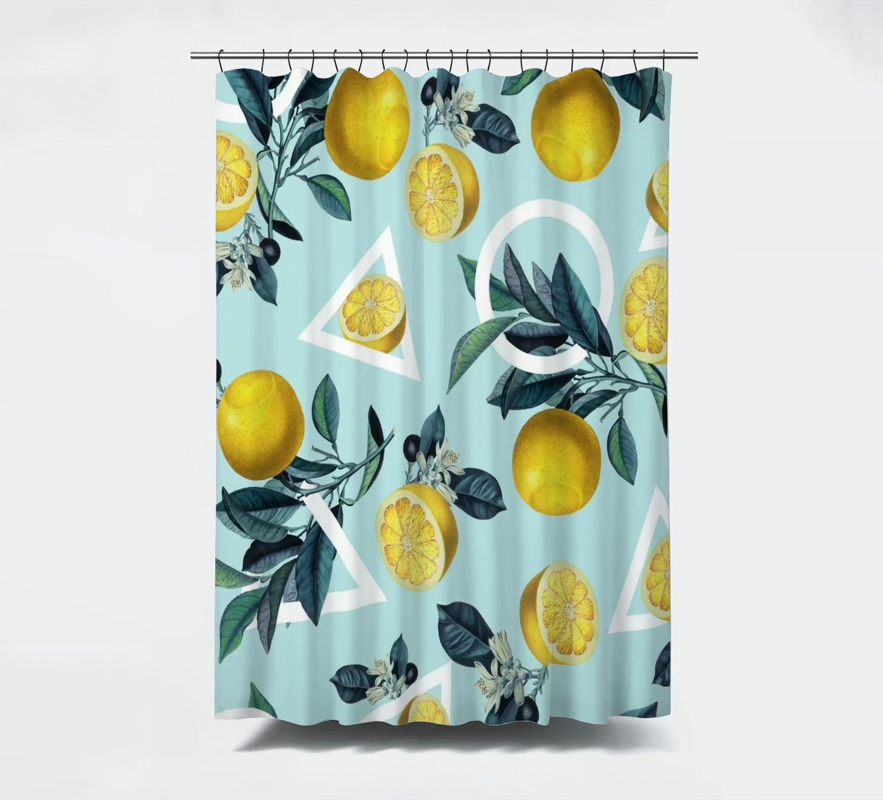 Geometric and Lemon Pattern III tenda da doccia da burcukorkmazyurek