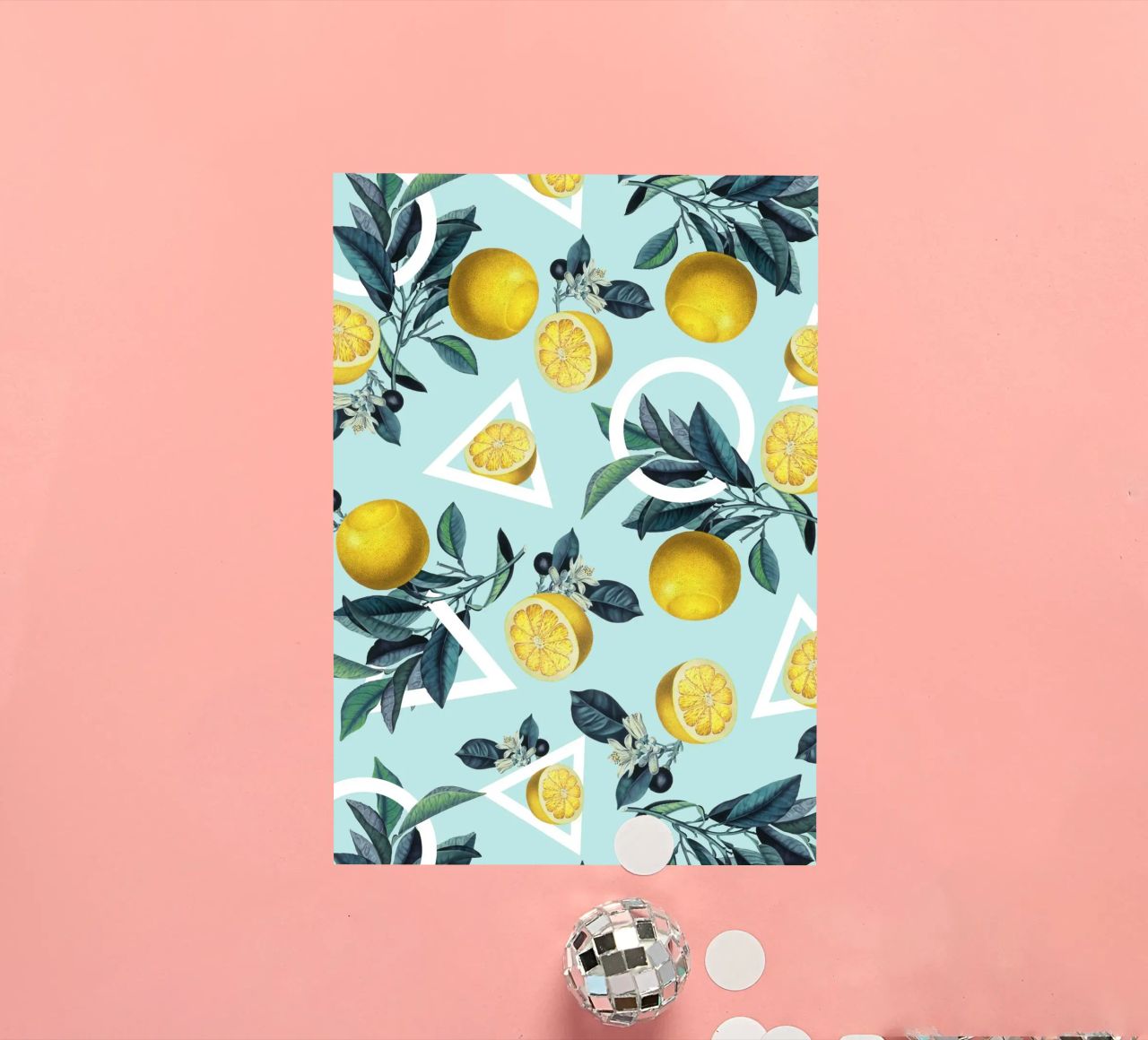 Geometric and Lemon Pattern III adesivo da burcukorkmazyurek