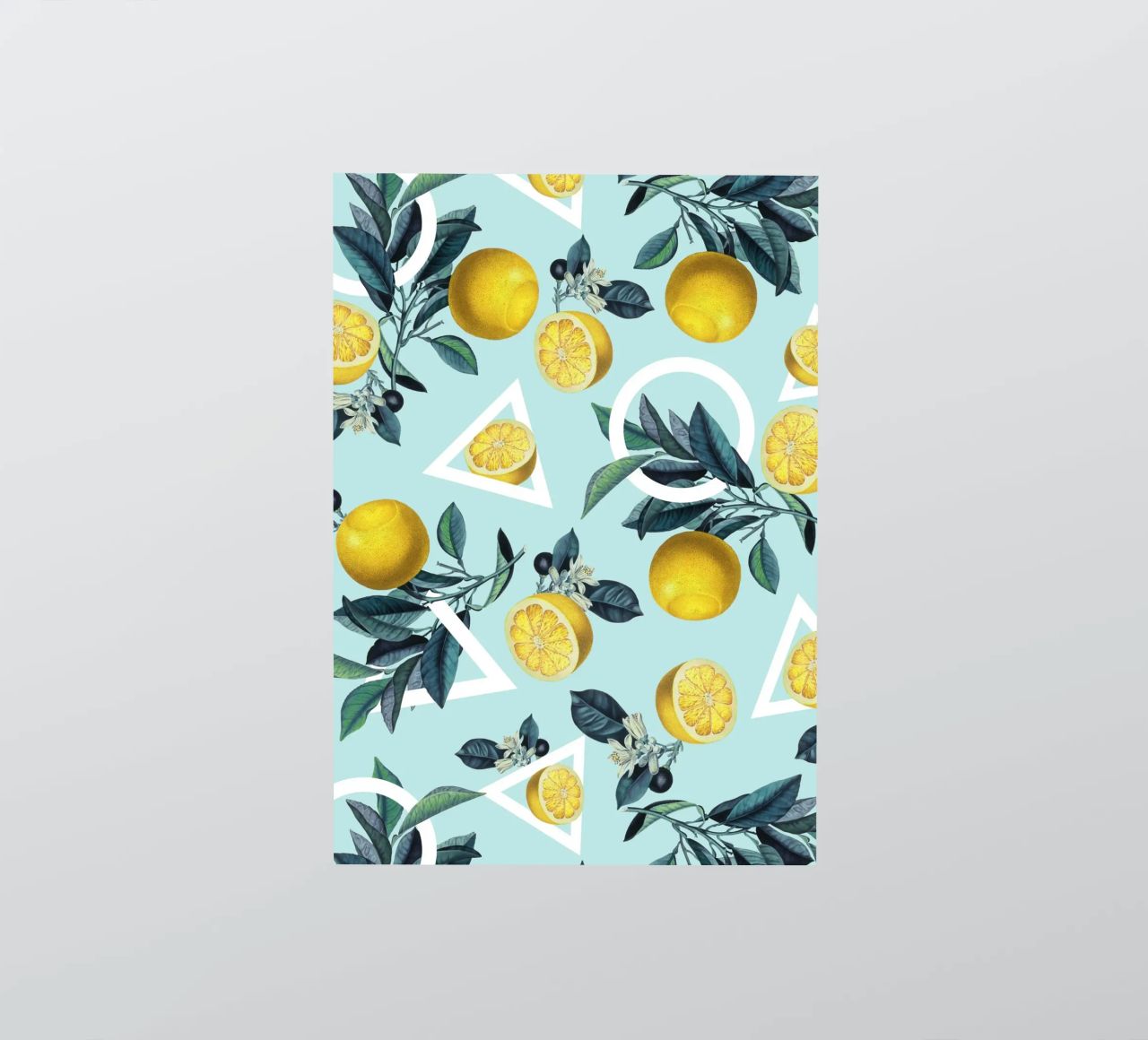 Geometric and Lemon Pattern III adesivo da burcukorkmazyurek
