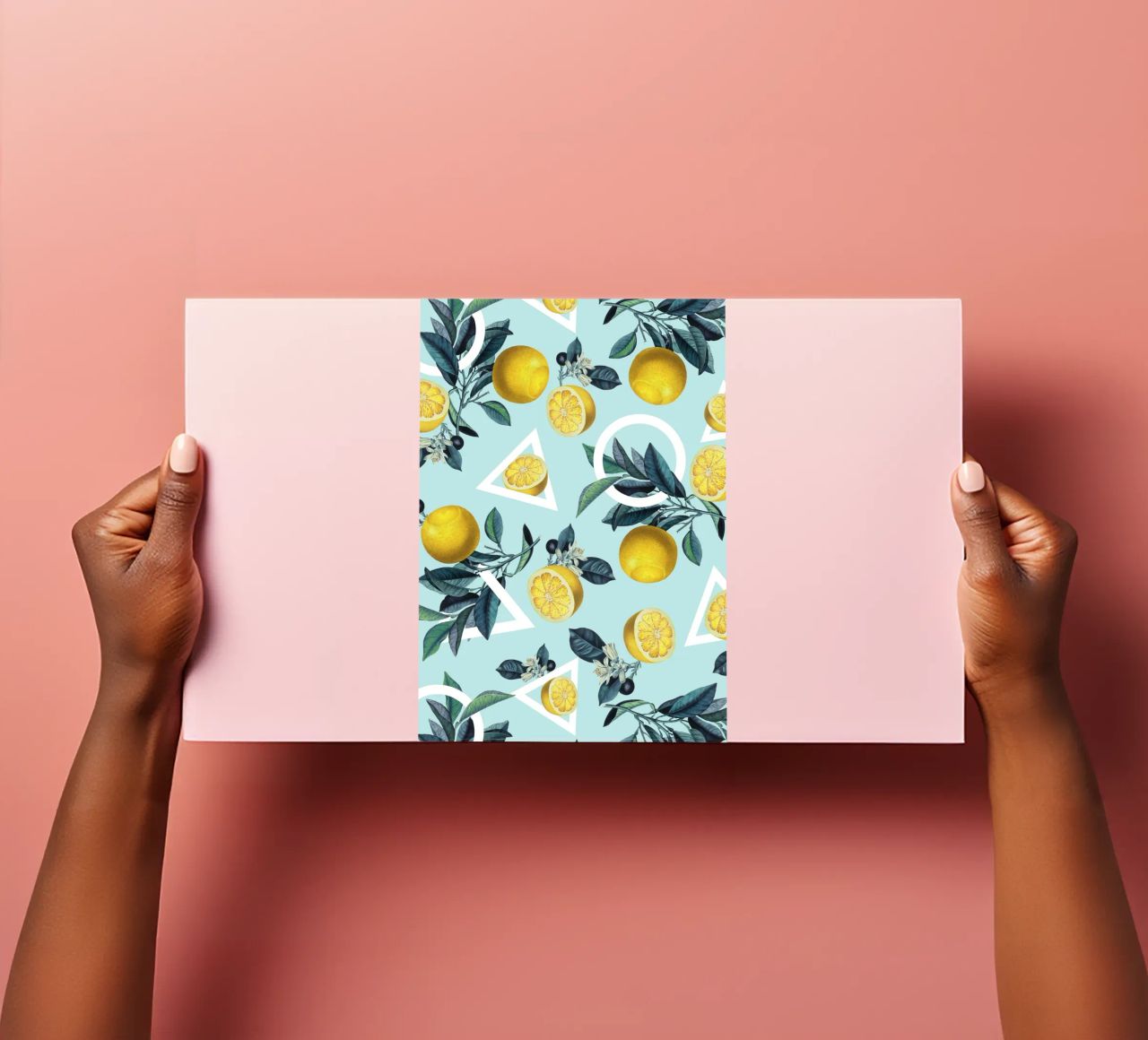 Geometric and Lemon Pattern III foglio adesivo da burcukorkmazyurek