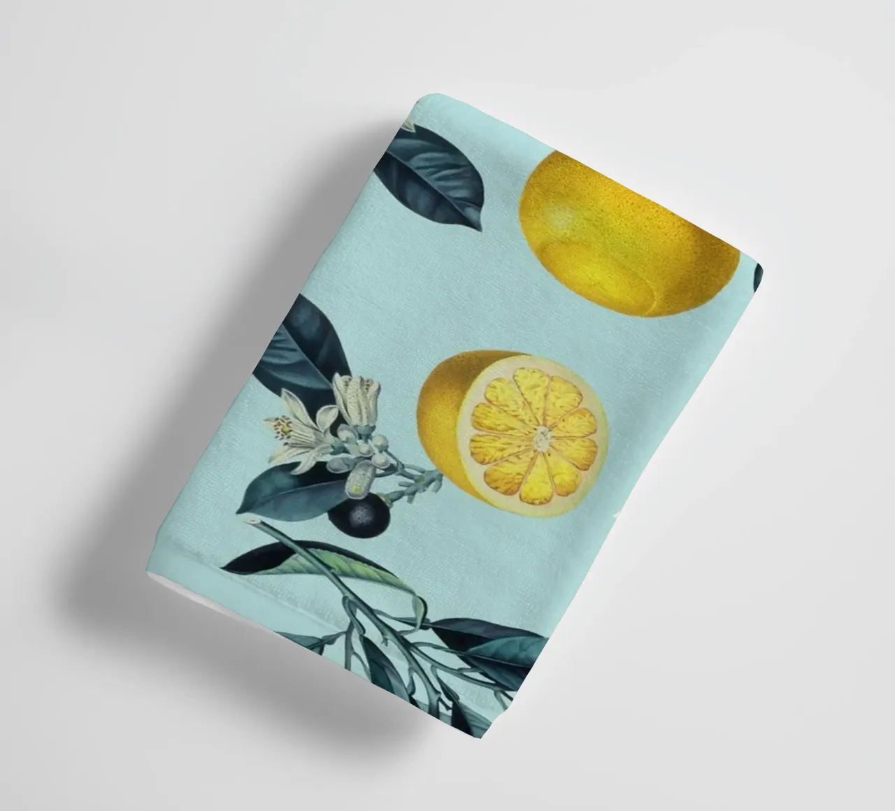 Geometric and Lemon Pattern III asciugamano da bagno da burcukorkmazyurek