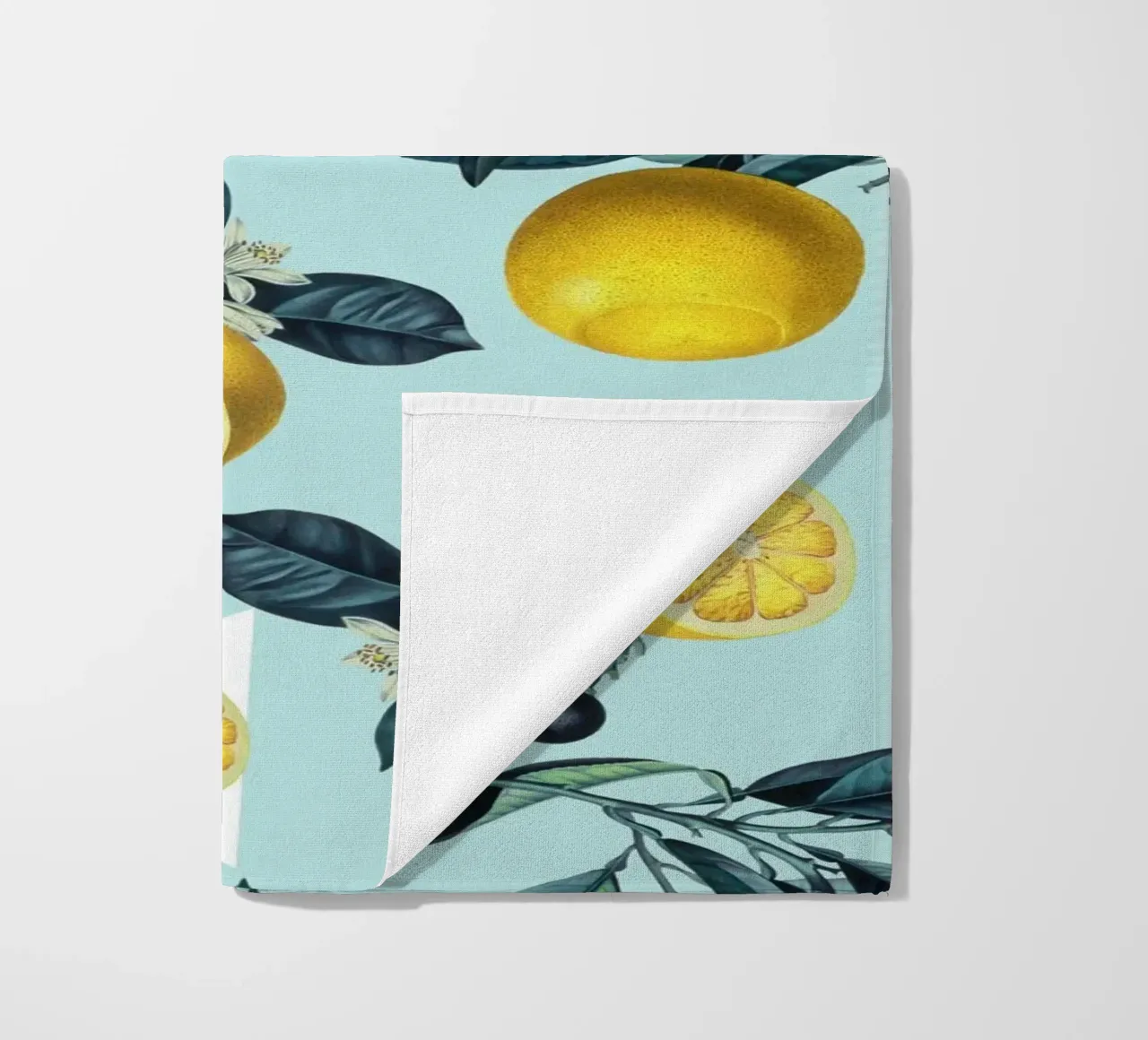 Geometric and Lemon Pattern III Strandtuch von burcukorkmazyurek