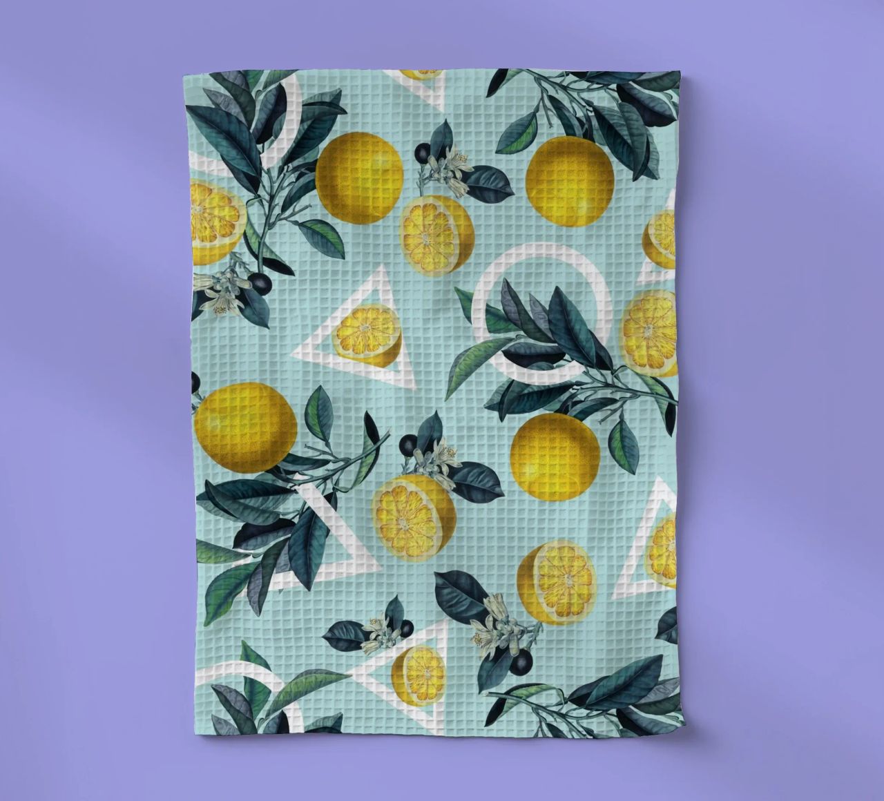 Geometric and Lemon Pattern III canovaccio da cucina da burcukorkmazyurek