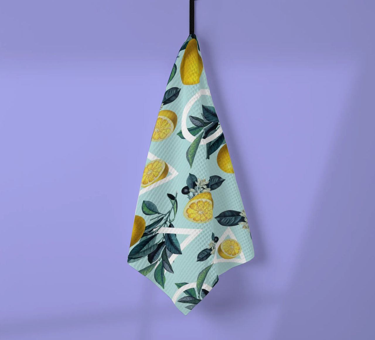 Geometric and Lemon Pattern III canovaccio da cucina da burcukorkmazyurek