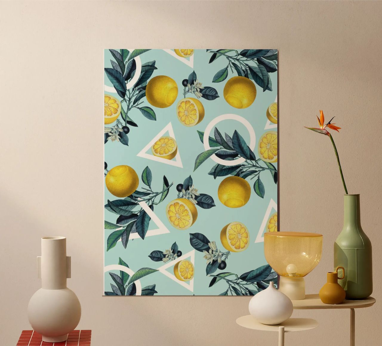 Geometric and Lemon Pattern III alluminio dibond da burcukorkmazyurek