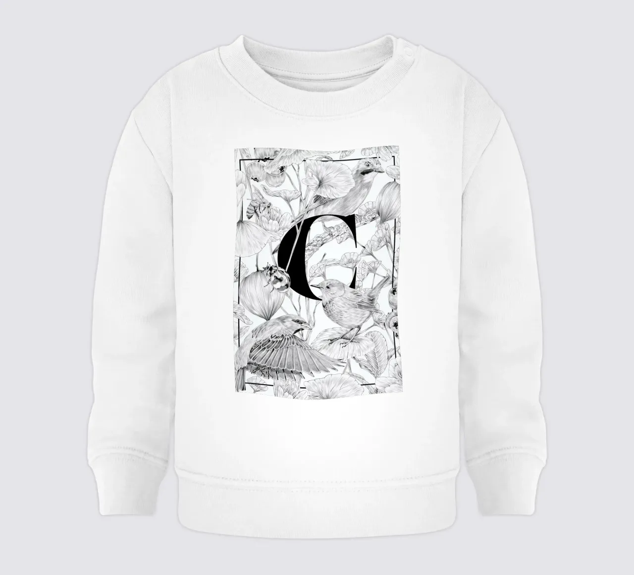 Floral Alphabet C felpa neonato da Faunesque