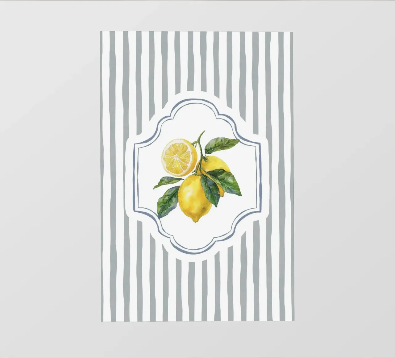 Limone e strisce telo in pvc da IamHomeStudio