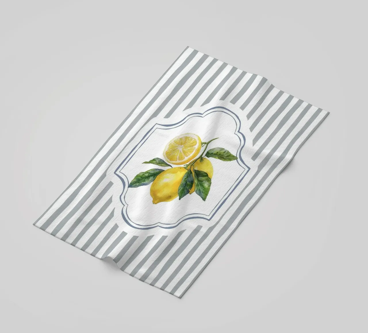 Limone e strisce telo mare da IamHomeStudio