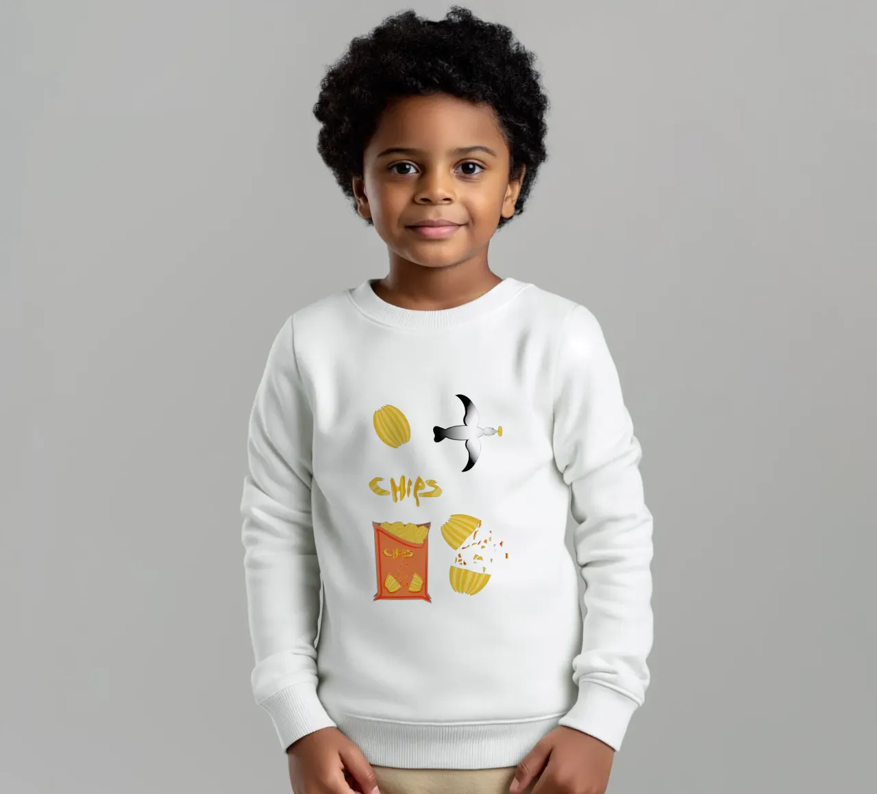 Gabbiano goloso felpa bambino da Design Plaisirs