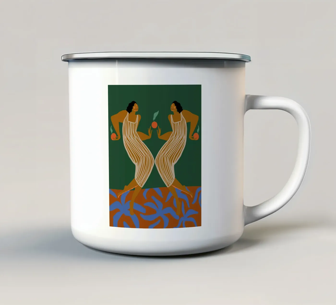 Reflection emaille mok van Arty Guava