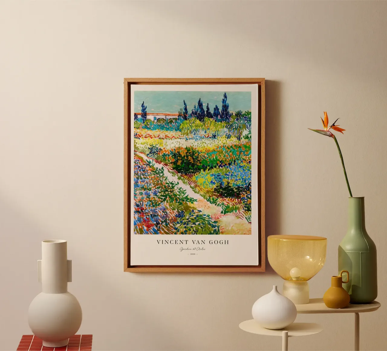 bellissimo giardino tela con Cornice a cassetta da Piper Shop Oke