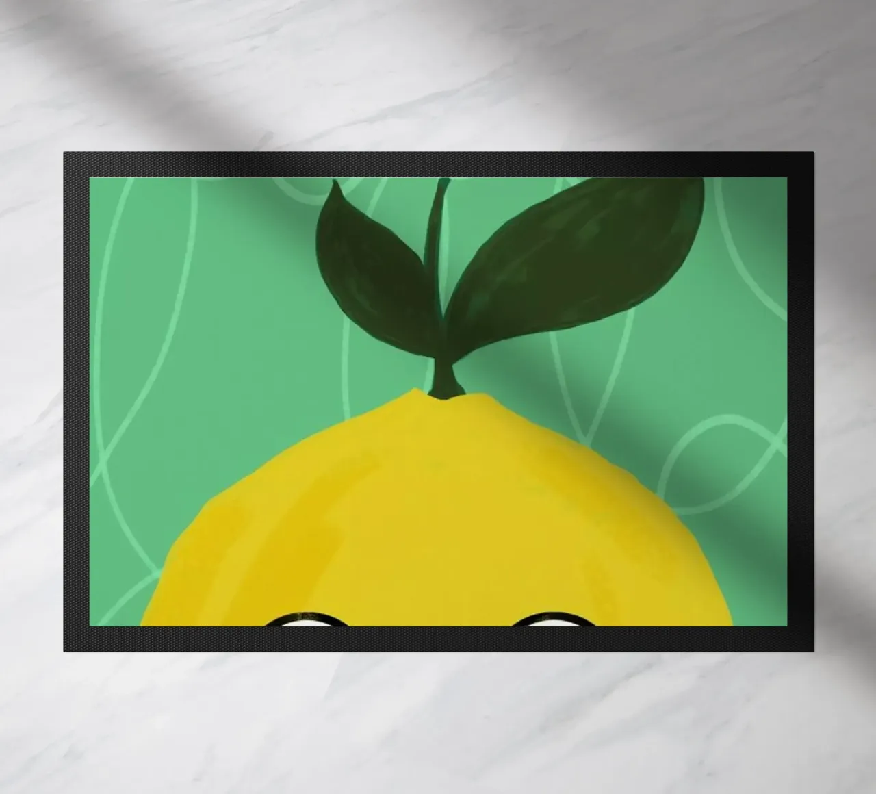 Cool Lime doormat by Doozal