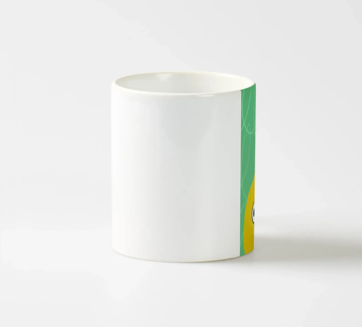 Cool Lime ceramic mug by Doozal