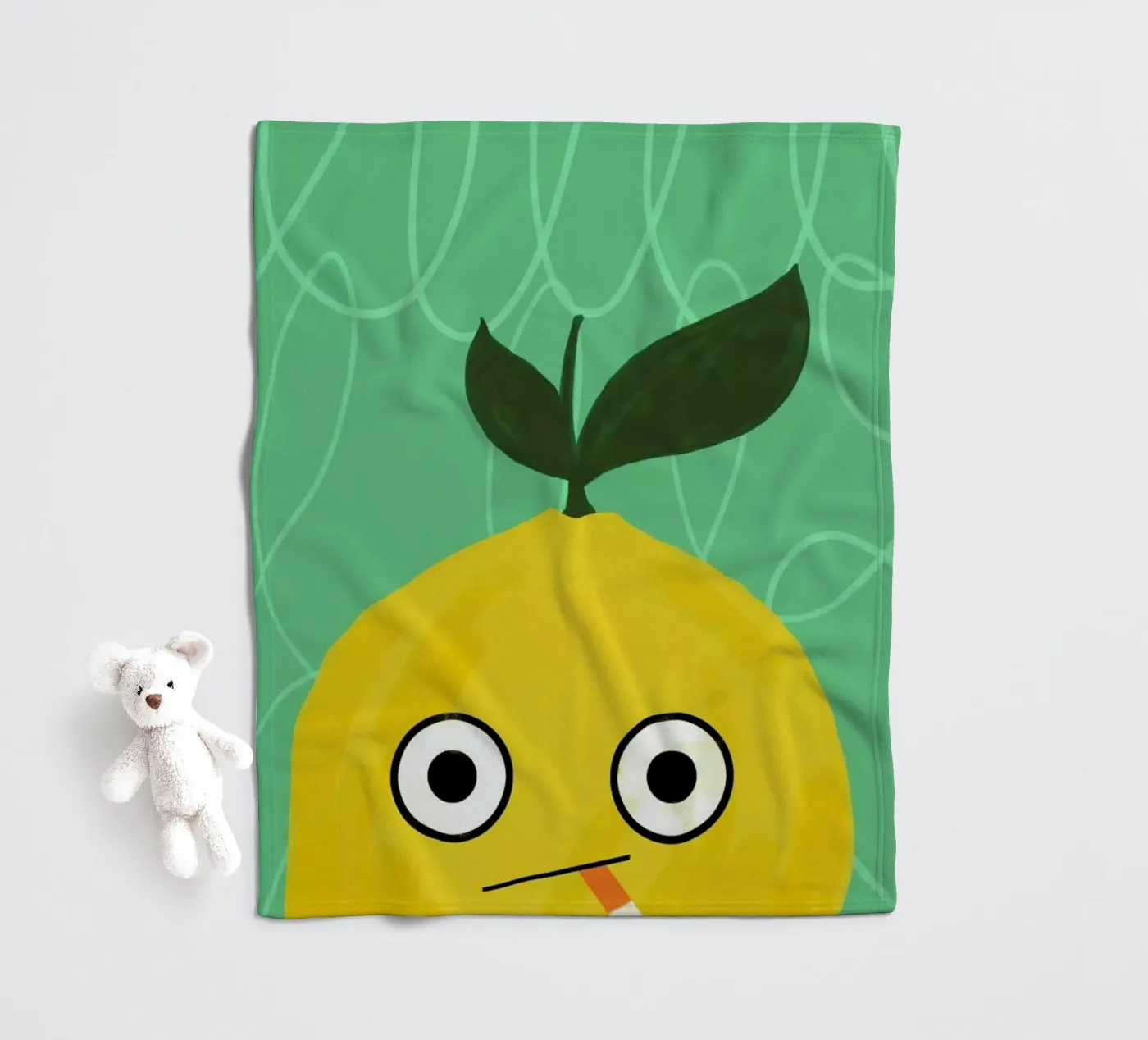 Cool Lime Fleecedecke von Doozal