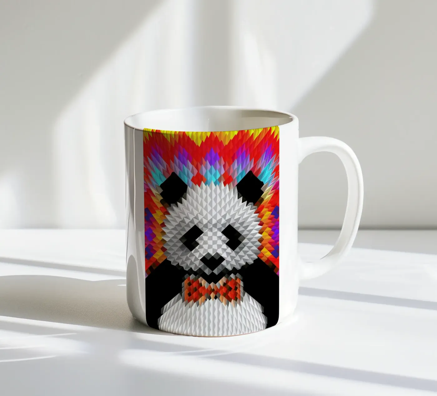 Panda ceramic mug by Ali Gulec
