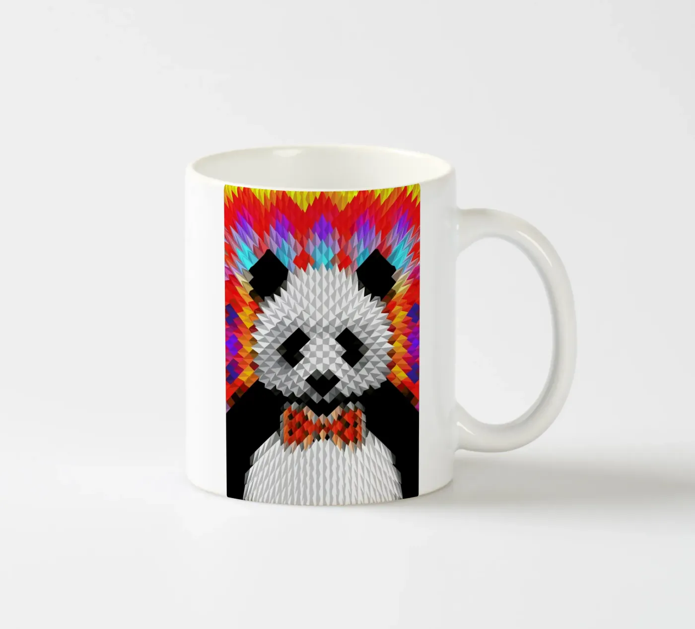 Panda ceramic mug by Ali Gulec