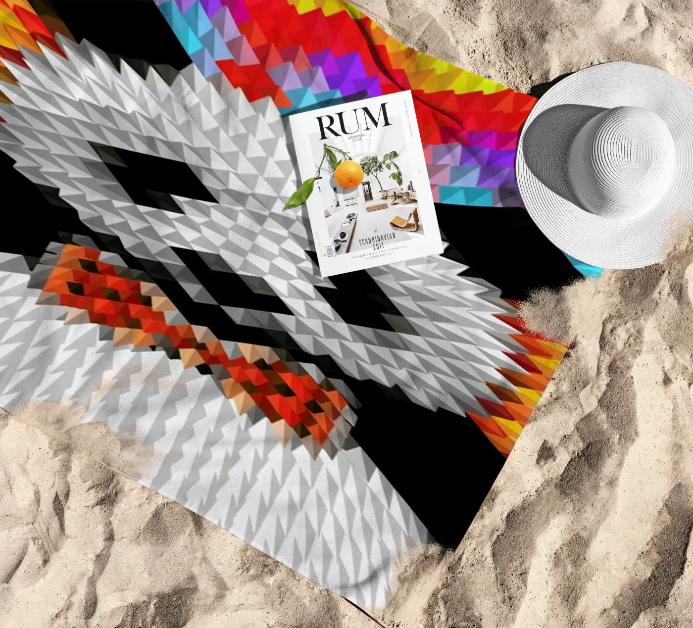 Panda Strandtuch von Ali Gulec