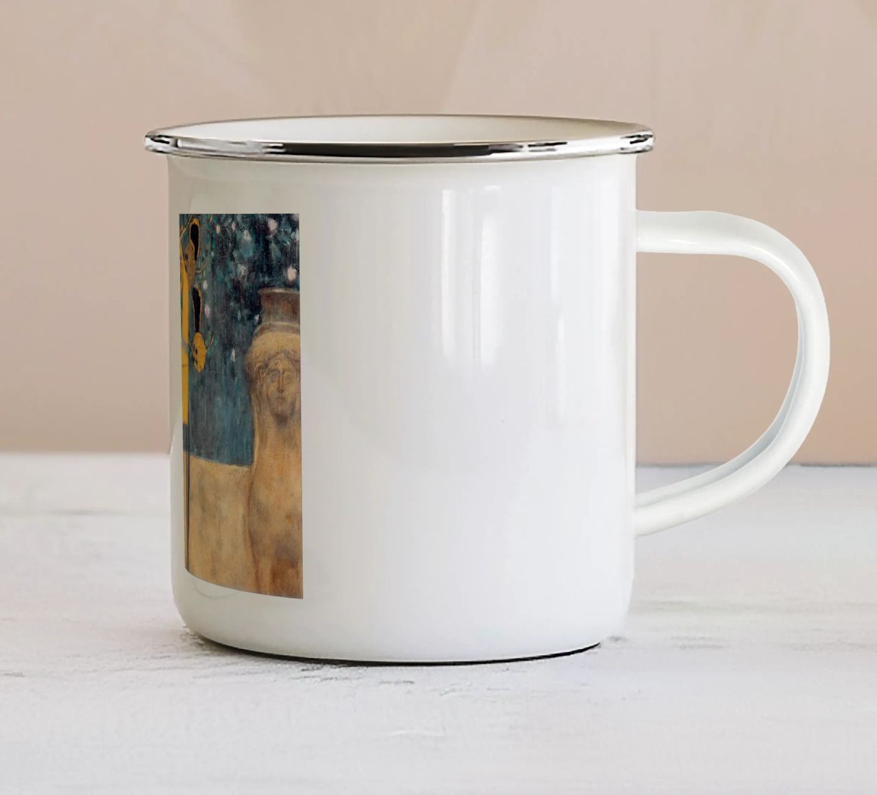 Gustav Klimt tazza in smalto da Kristian