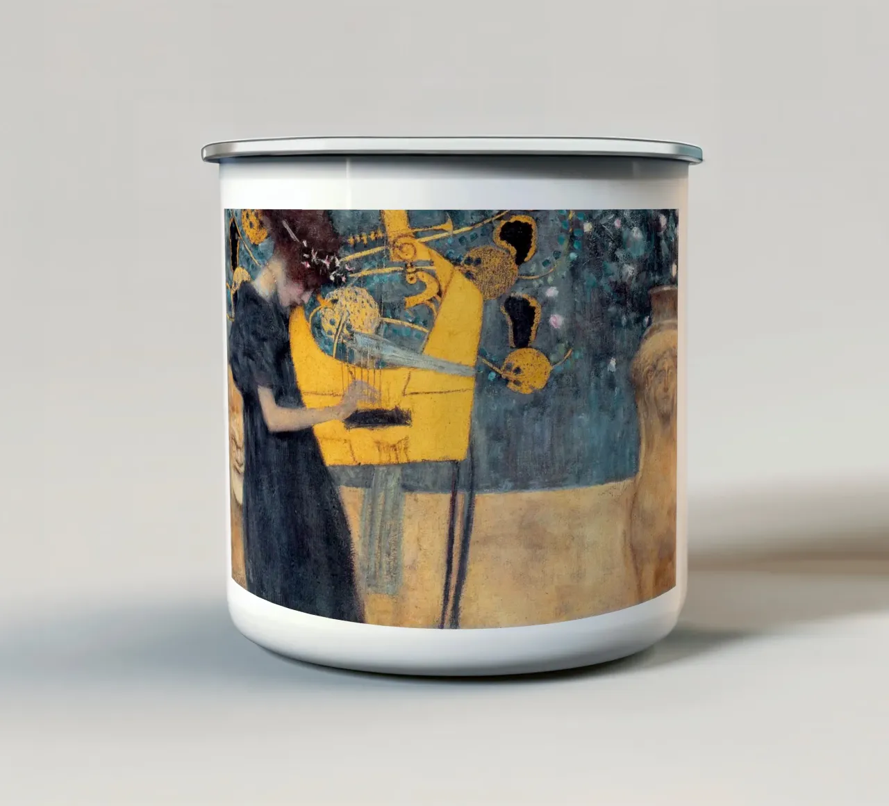 Gustav Klimt tazza in smalto da Kristian
