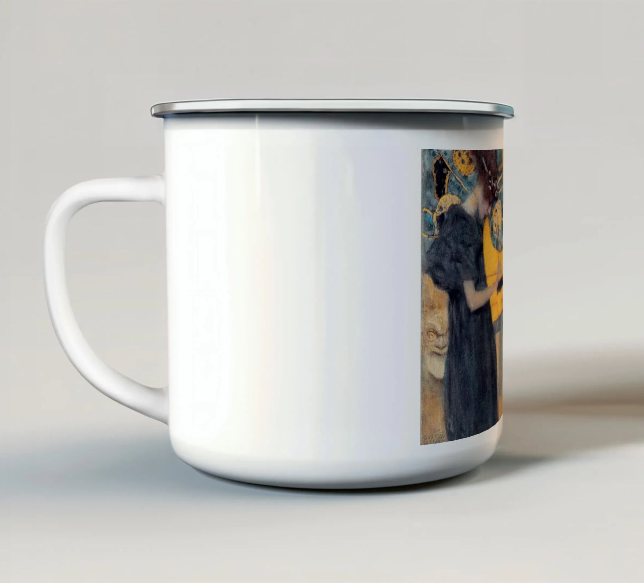 Gustav Klimt tazza in smalto da Kristian