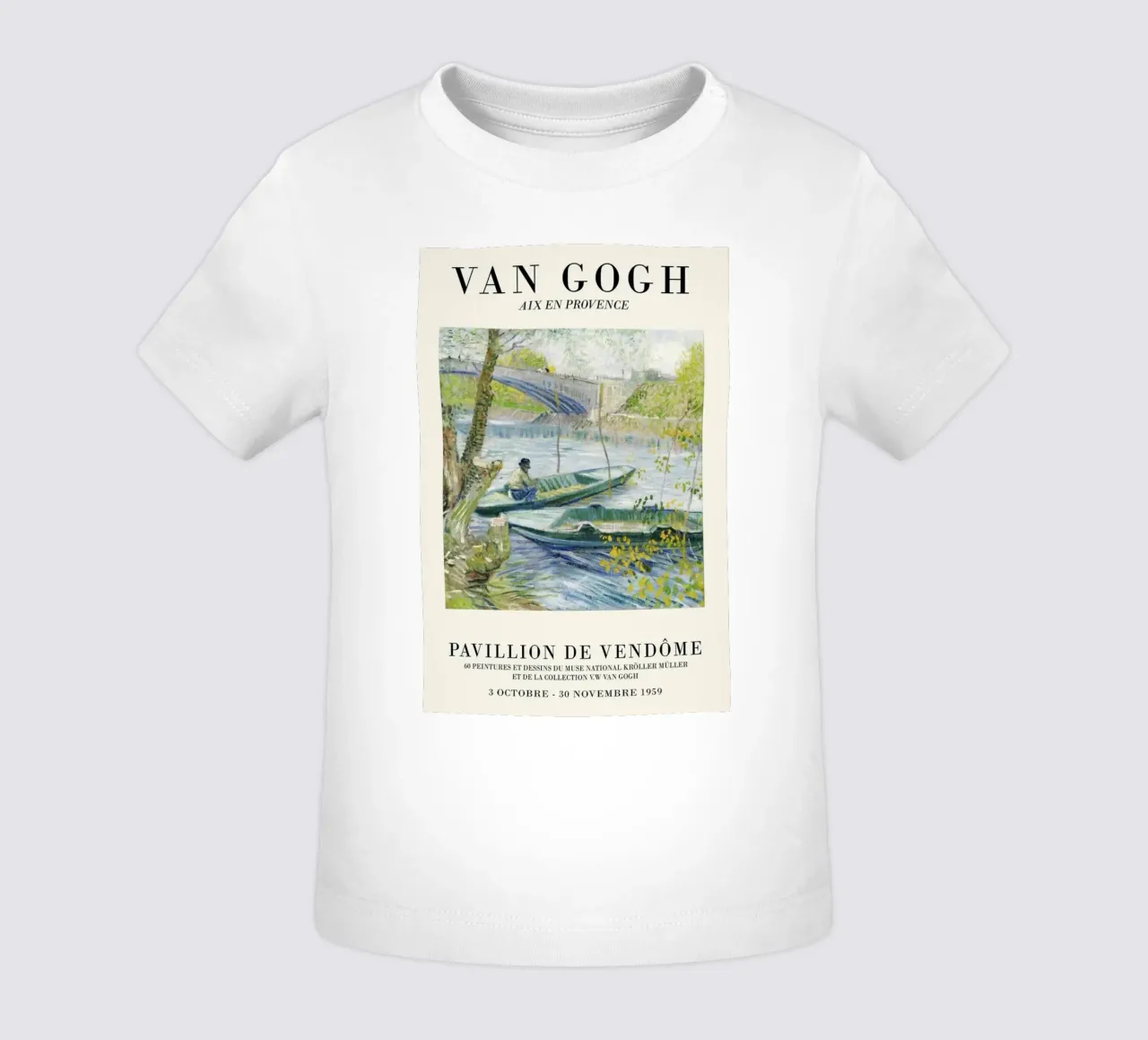 un pescatore su una barca maglietta neonato da Piper Shop Oke