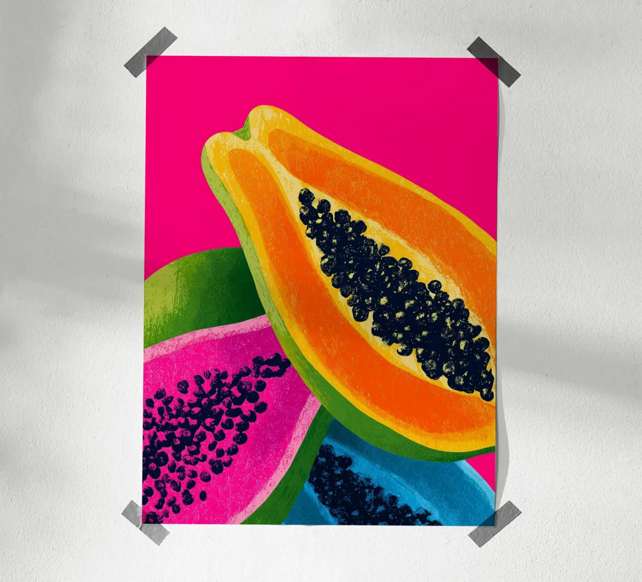 Papayes pop art poster da Spice & Style