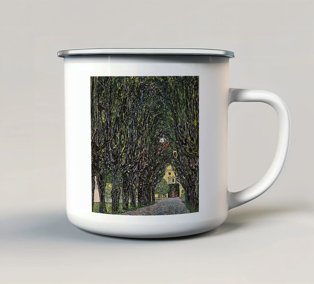 Gustav Klimt tazza in smalto da Kristian