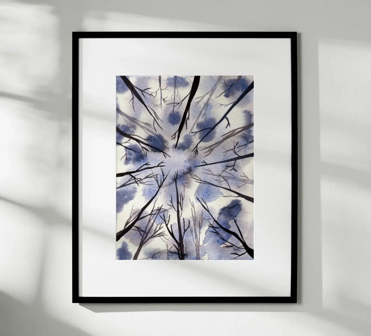 Watercolor BLUE Art 1 poster by manu schimmelmann