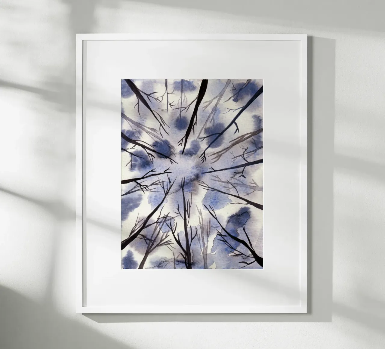 Watercolor BLUE Art 1 poster by manu schimmelmann
