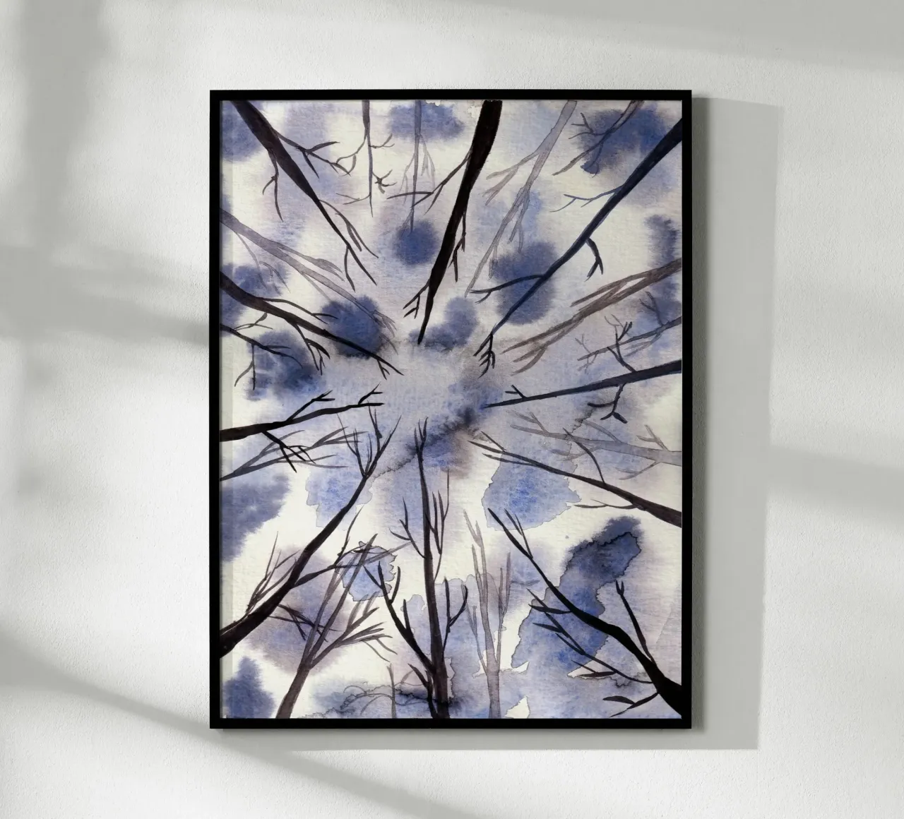 Watercolor BLUE Art 1 poster by manu schimmelmann