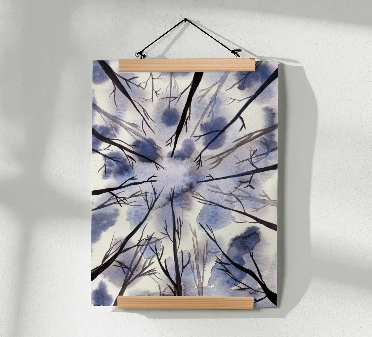 Watercolor BLUE Art 1 poster by manu schimmelmann