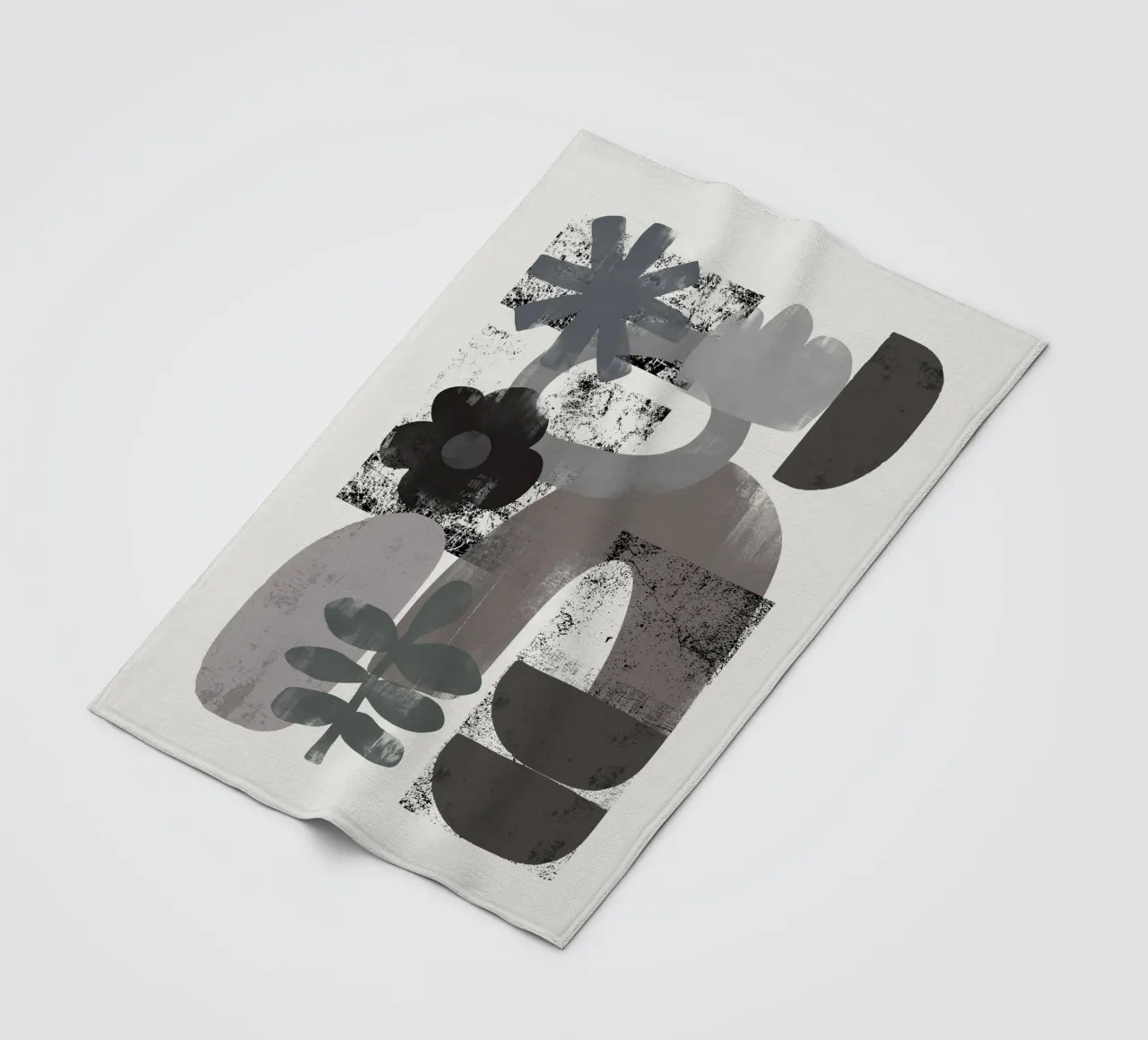 Collage di forme monocromatiche coperta in pile da Little Dean