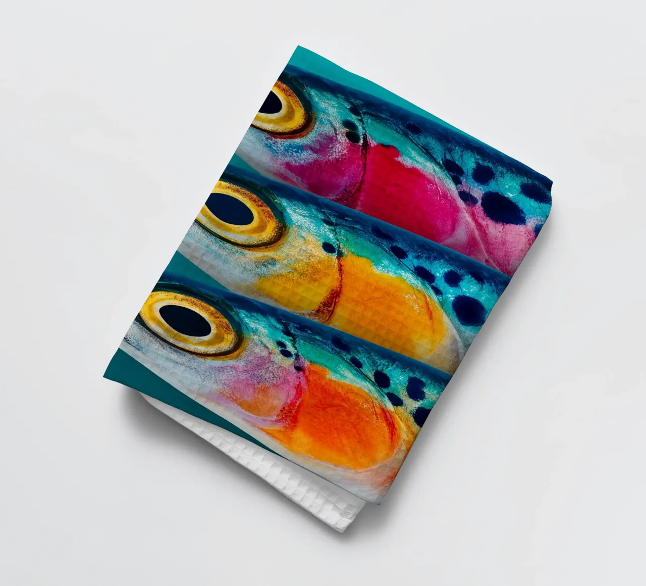 Sardine artistiche colorate canovaccio da cucina da Spice & Style