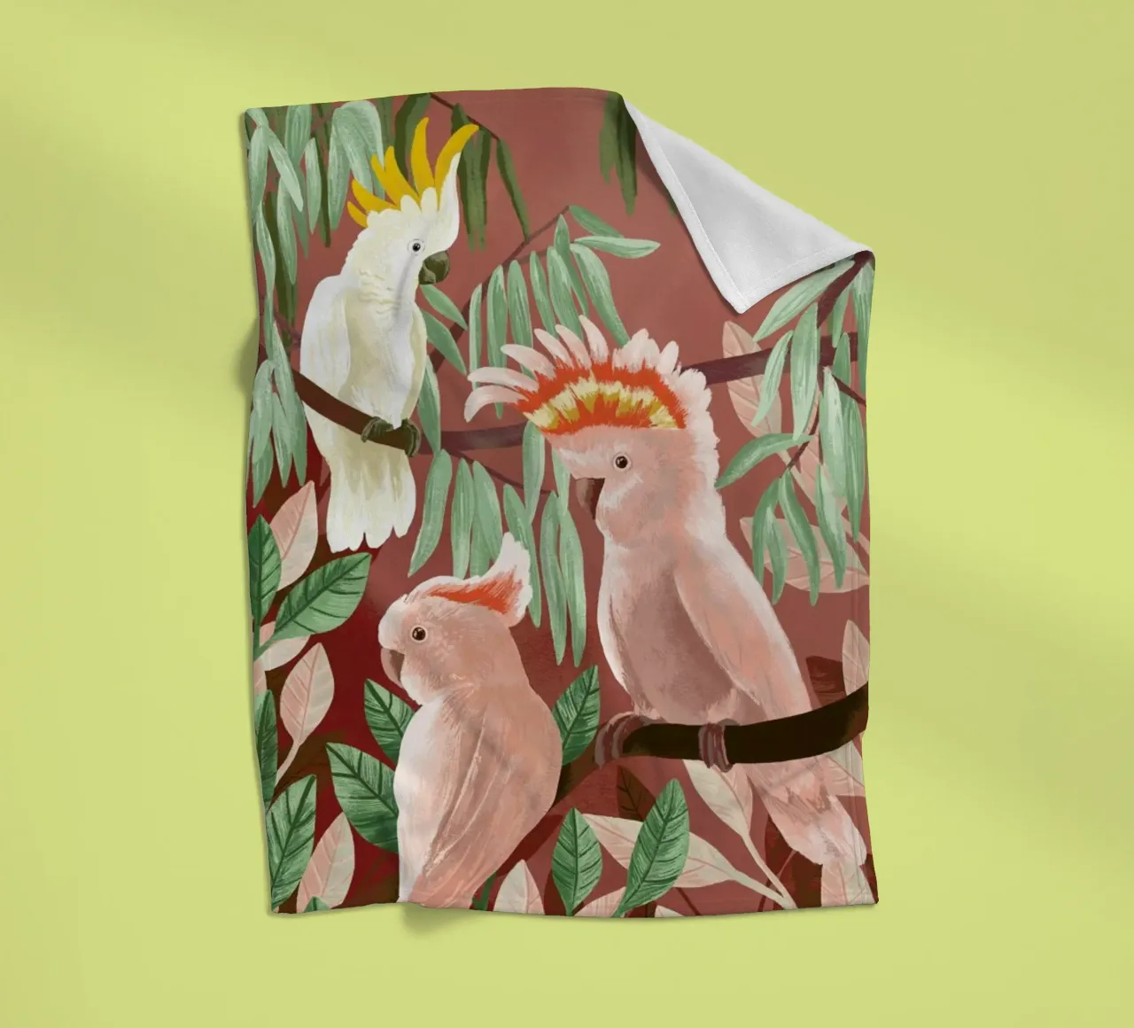 Cockatoos coperta in pile da Goed Blauw