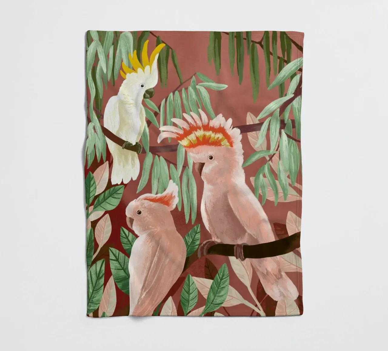 Cockatoos coperta in pile da Goed Blauw