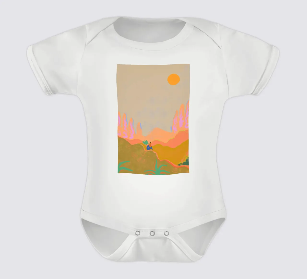Wide open Spaces body neonato maniche corte da Arty Guava