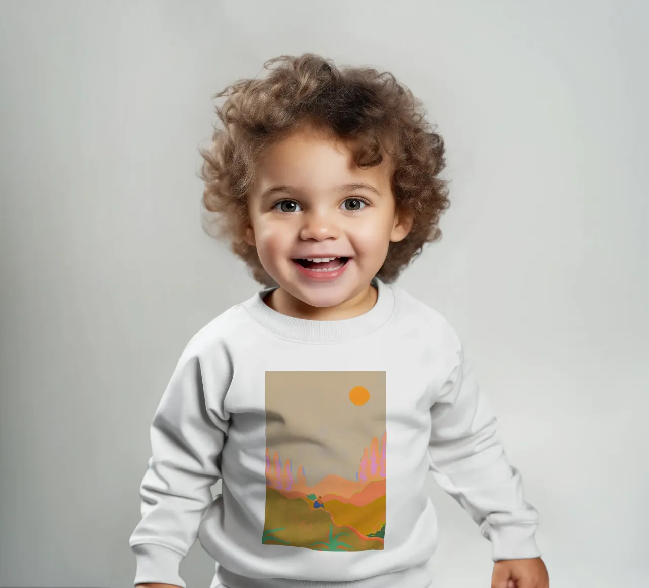 Wide open Spaces baby sweatshirt van Arty Guava