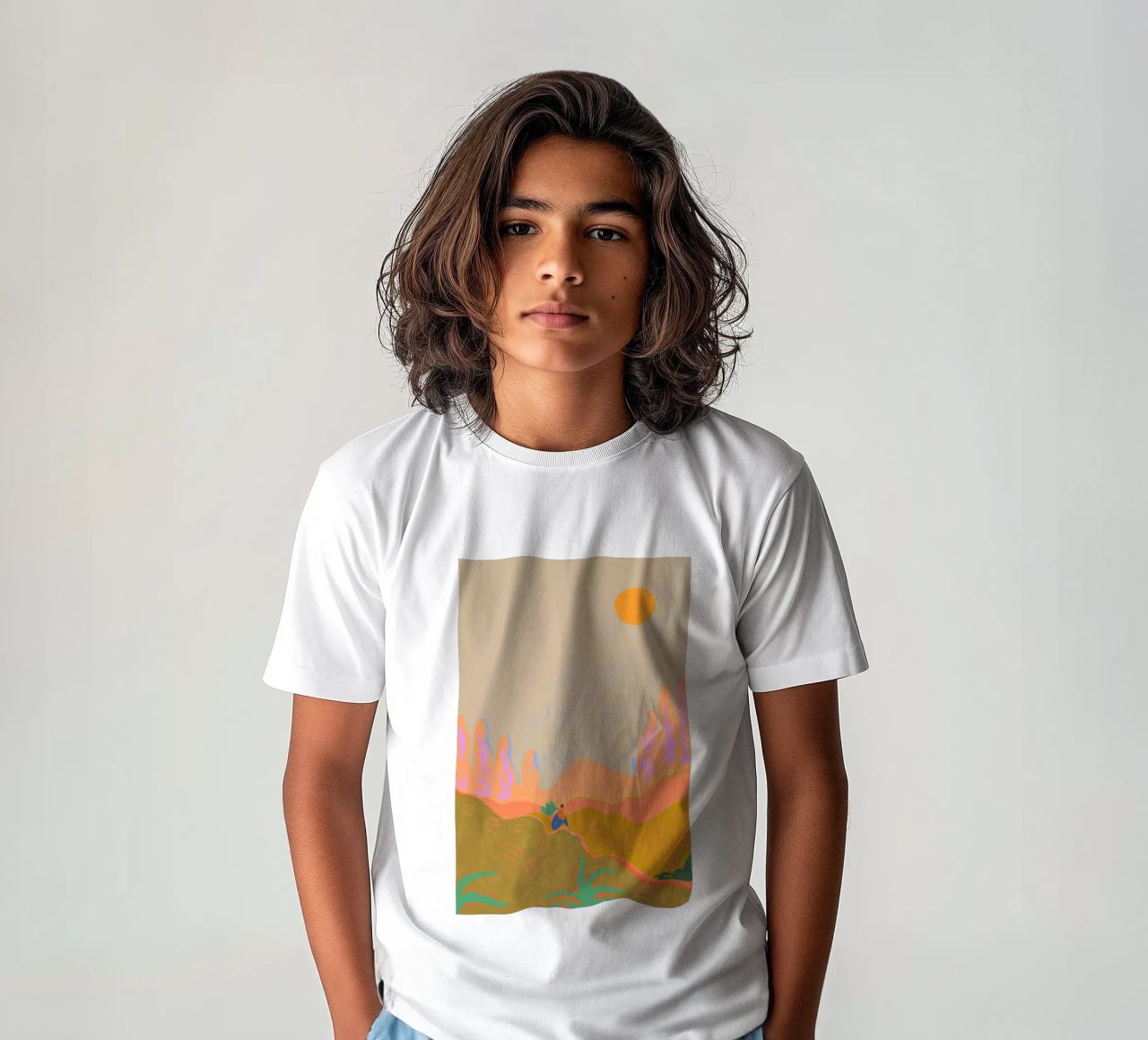 Wide open Spaces t-shirt bambini da Arty Guava