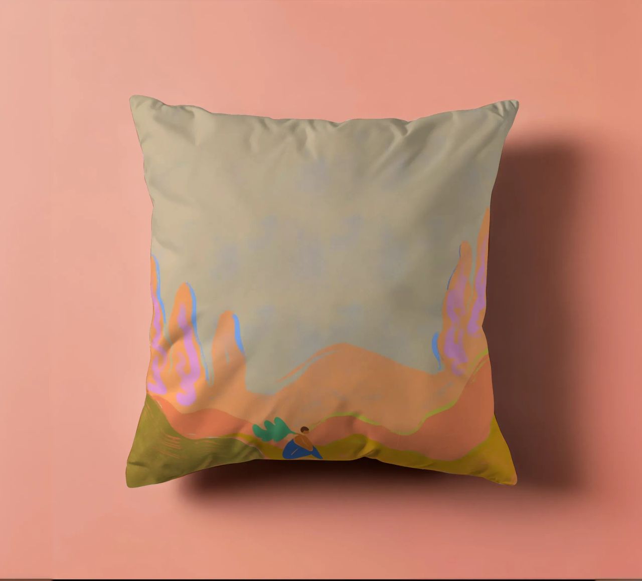 Wide open Spaces decorative cushion by Arty Guava