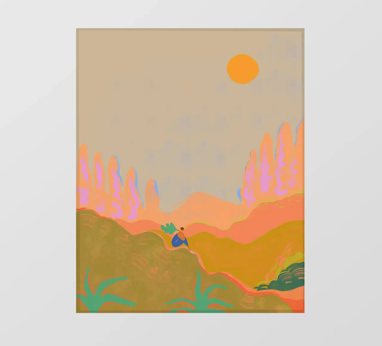 Wide open Spaces Backlit Folie von Arty Guava