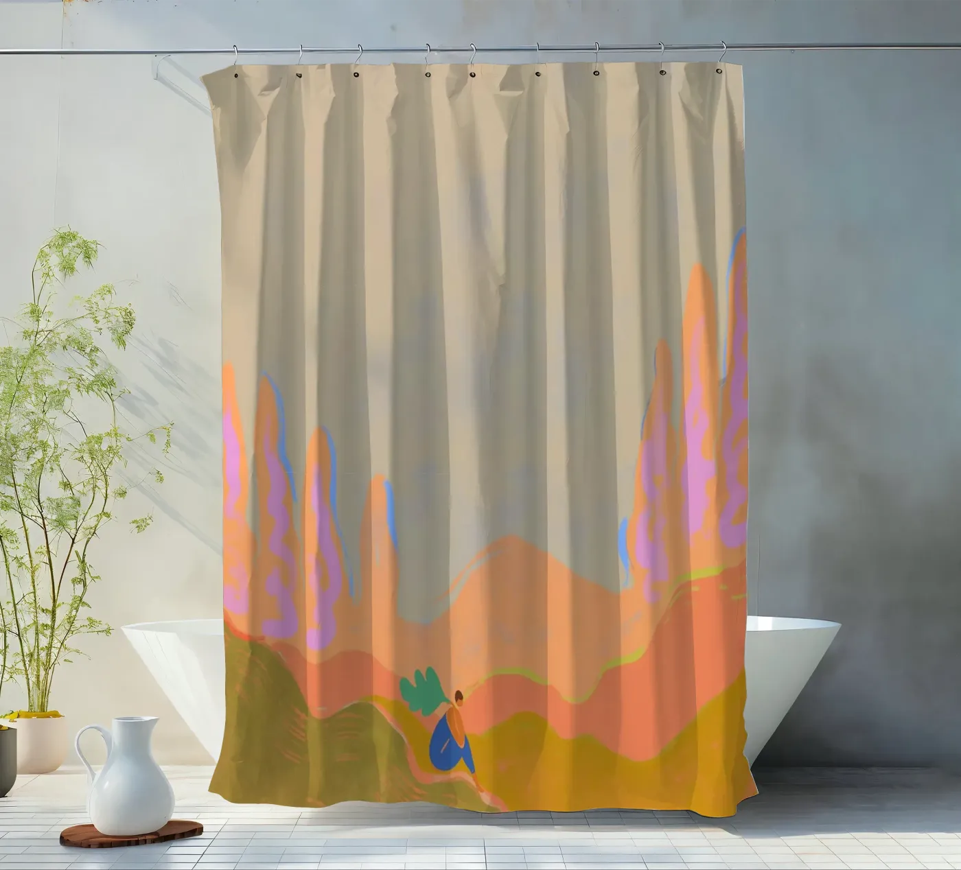 Wide open Spaces shower curtain by Arty Guava