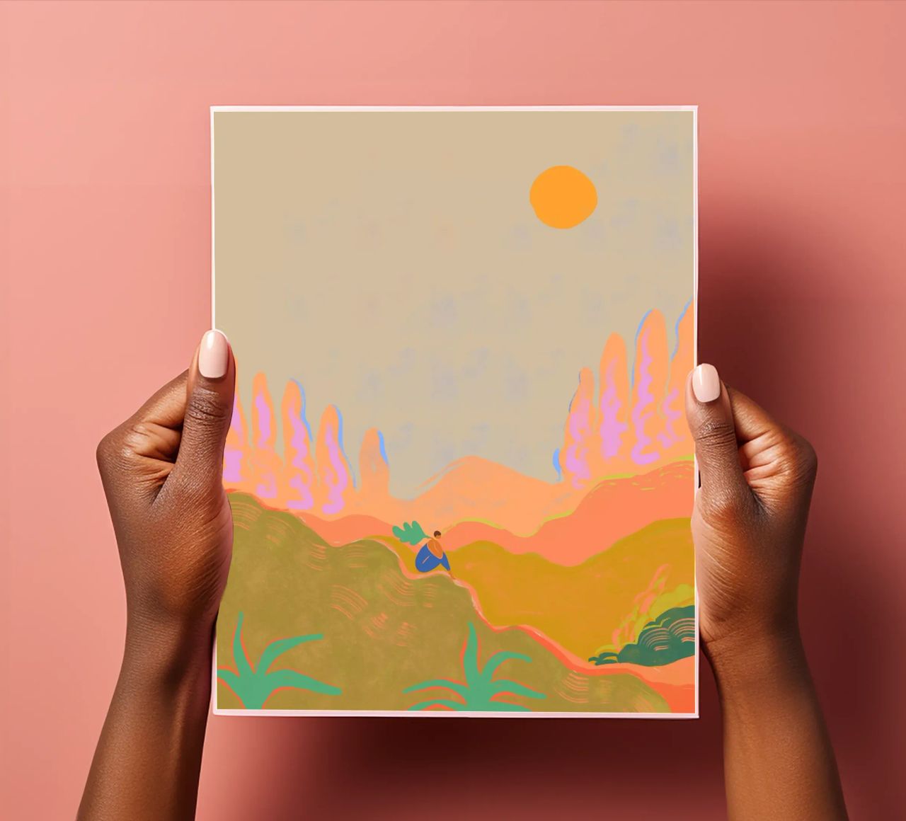 Wide open Spaces Stickerbogen von Arty Guava