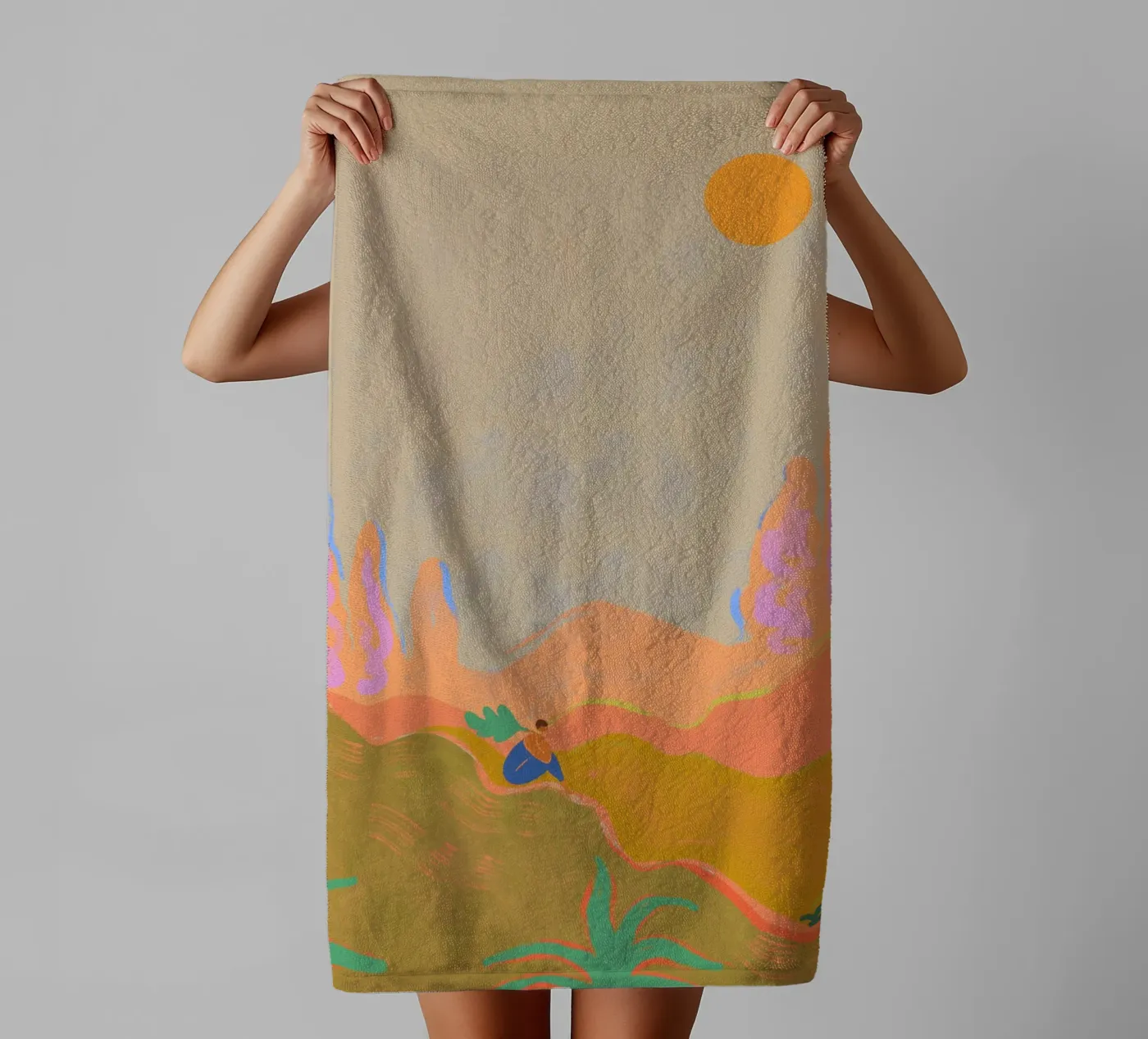 Wide Open Spaces serviette de bain de Arty Guava